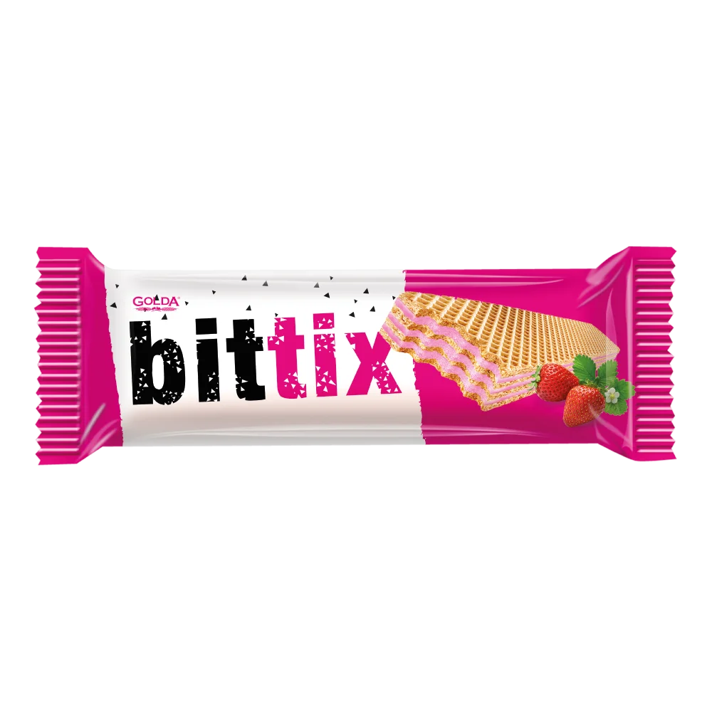 Bittix Çilek Kremalı Gofret
