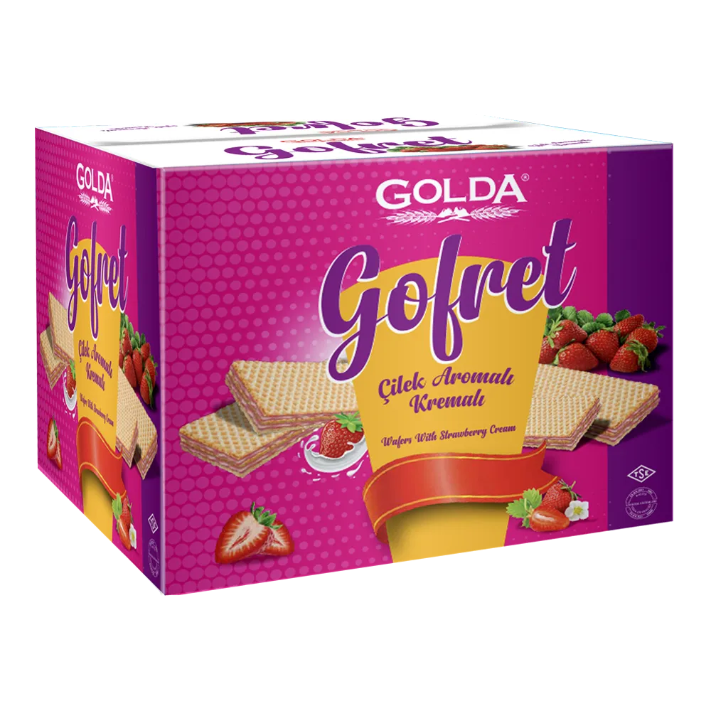 Çilekli Gofret