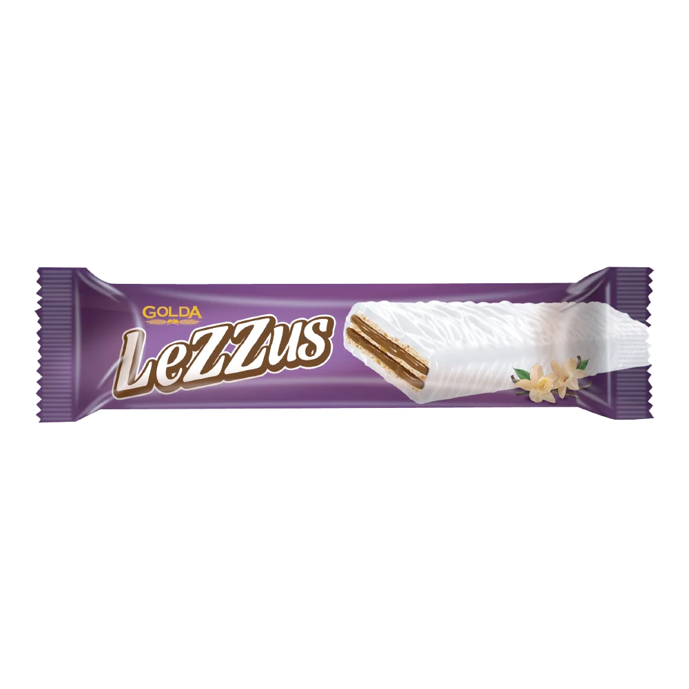 Lezzus Beyaz Kakao Kaplamalı Kakao Kremalı Gofret