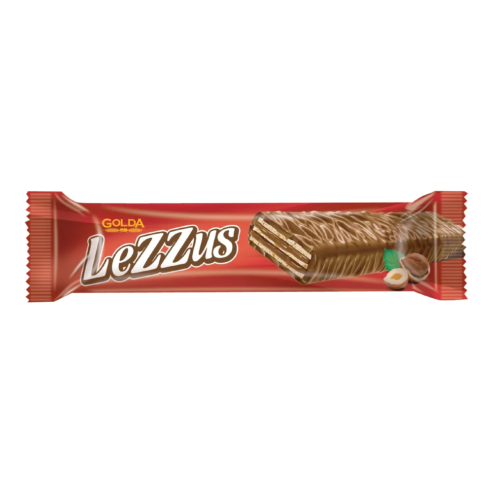 Lezzus Kakao Kaplamalı Kakao Kremalı Gofret