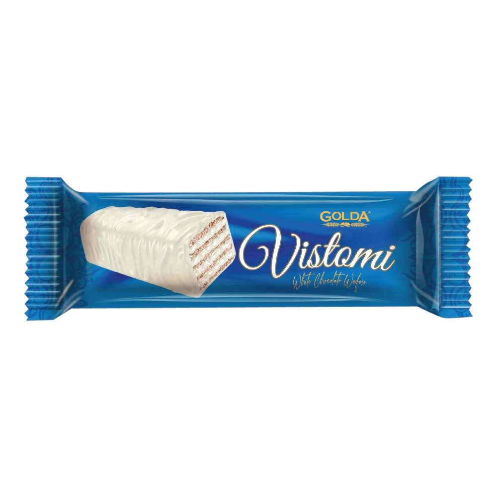 Vistomi Beyaz Kaplamalı Süt Kremalı Gofret