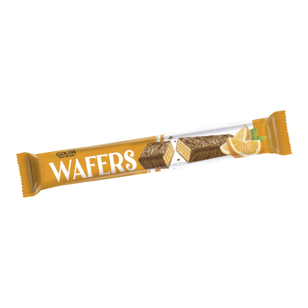 Wafers Cocoa Coated Wafer with Orange Cream