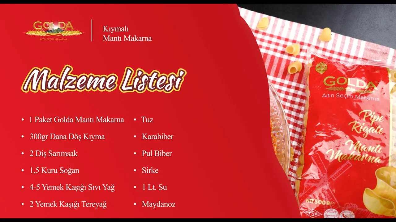 Golda ile kıymalı makarna tarifi