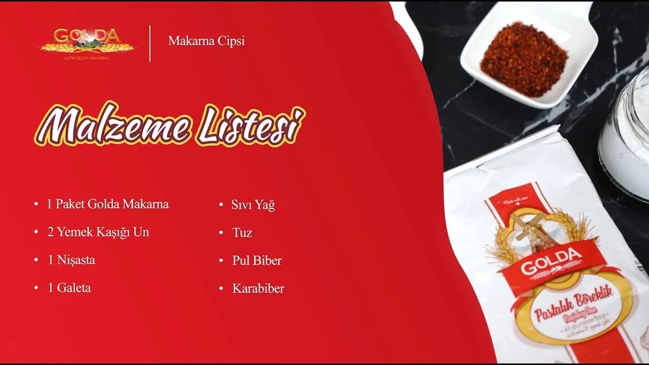 Golda makardan nasıl cips makarna tarifi