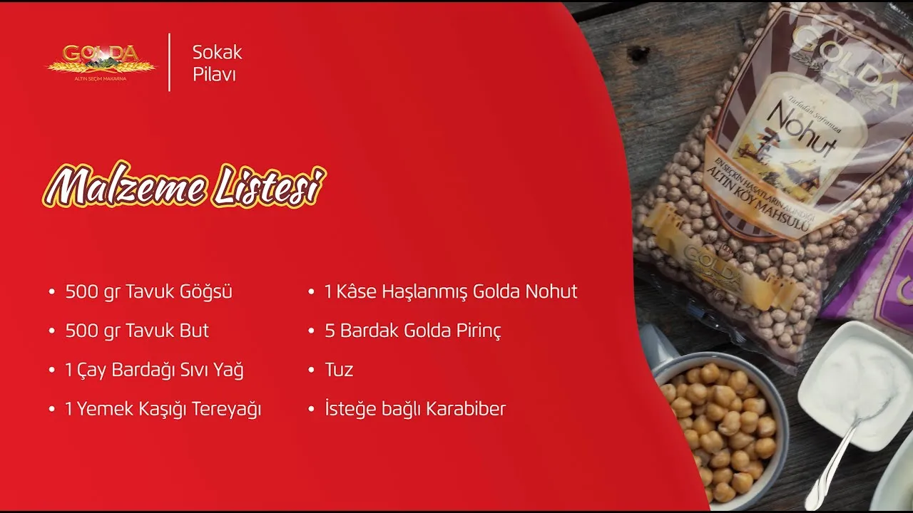 Golda Pirinç ile efsane sokak lezzeti nohutlu pilav