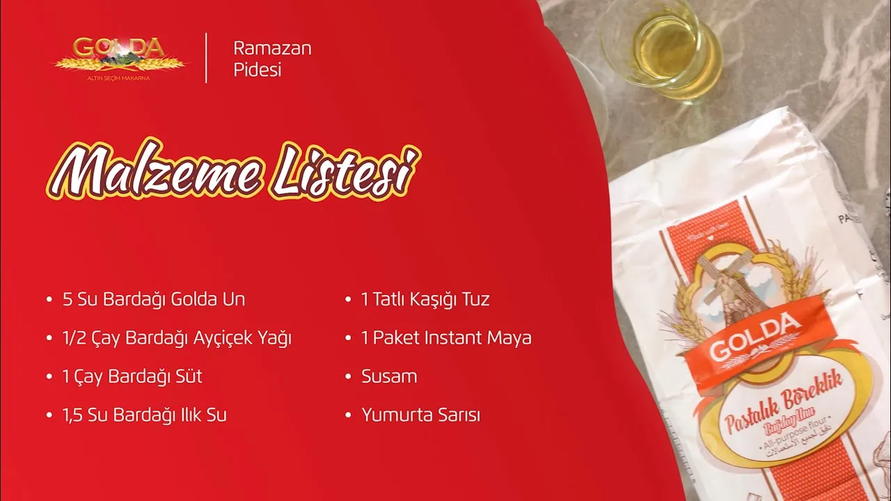 Golda un ile iftarların vazgeçilmezi ramazan pidesi tarifi